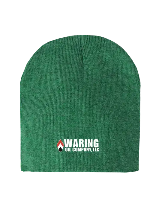 Kelly Green Heather Element Knit Beanie w/Waring Oil Logo