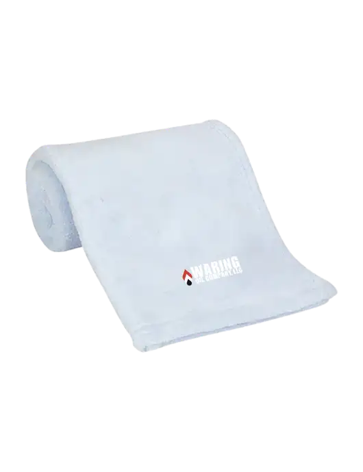 Blue Alpine Fleece Mink Touch Luxury Baby Blanket  w/Waring Oil Logo