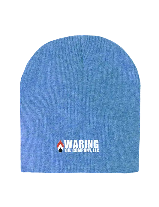 Royal Heather Element Knit Beanie w/Waring Oil Logo