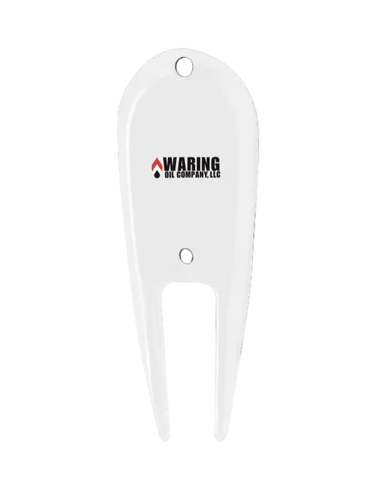 White Divot Tool w/Waring Oil Logo
