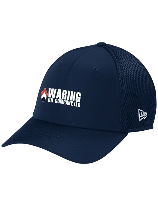 New Era 39THIRTY Performance Stretch Dark Navy Mesh Cap w/Waring Oil Logo