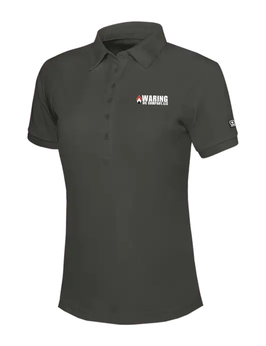 OGIO Womens Dark Grey Jewel Polo w/Waring Oil Logo