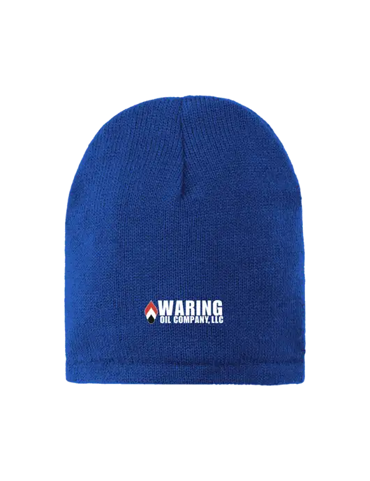Dark Royal Fleece-Lined Beanie Cap w/Waring Oil Logo