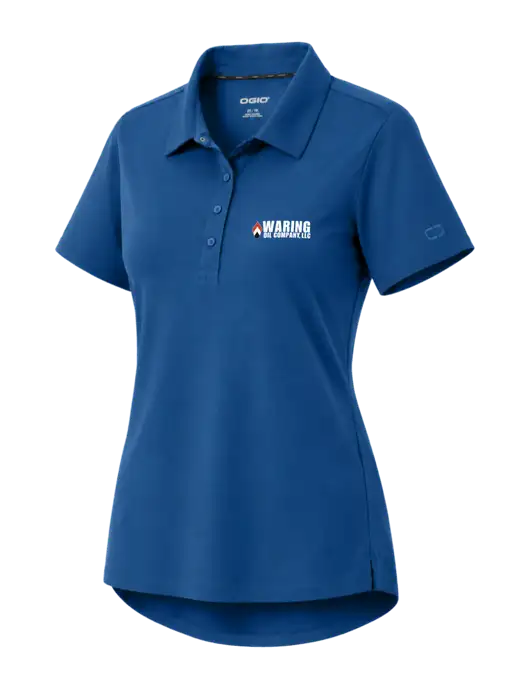 OGIO Womens Envision Light Navy Polo w/Waring Oil Logo