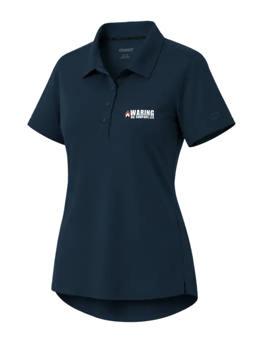 OGIO Womens Envision Dark Navy Polo w/Waring Oil Logo