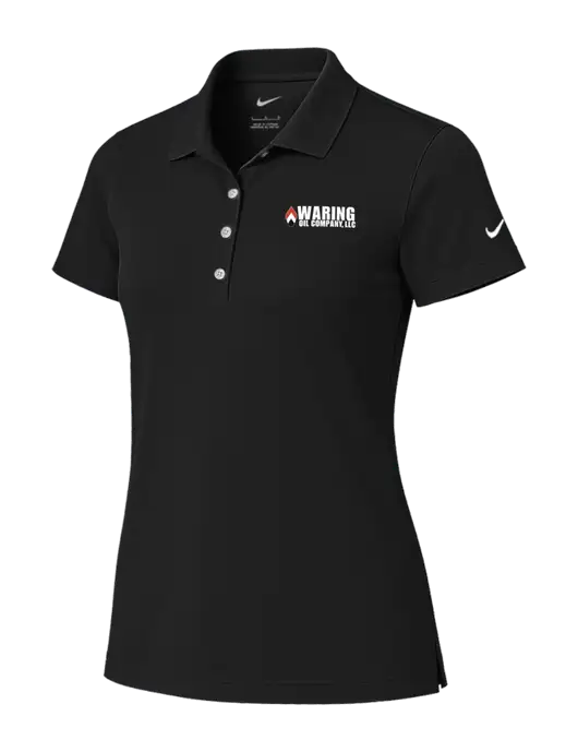 Nike Womens Black Tech Basic Dri-FIT Polo
 w/Waring Oil Logo