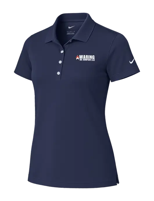Nike Womens Dark Navy Tech Basic Dri-FIT Polo
 w/Waring Oil Logo