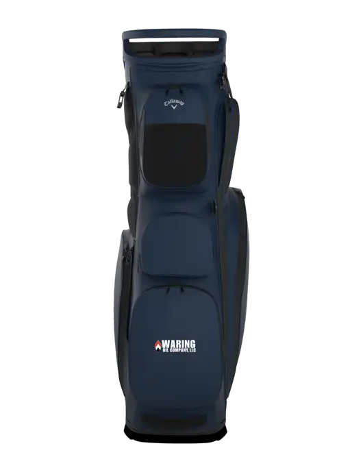 Callaway Fairway 14 Navy Stand Golf Bag w/Waring Oil Logo