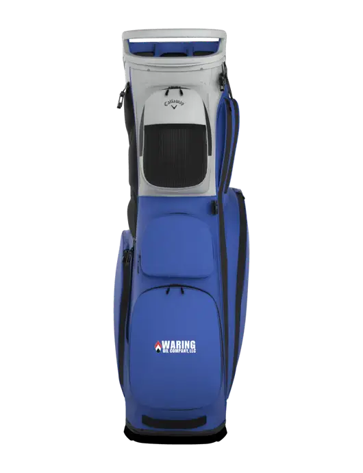Callaway Fairway 14 Royal/Silver Stand Golf Bag w/Waring Oil Logo